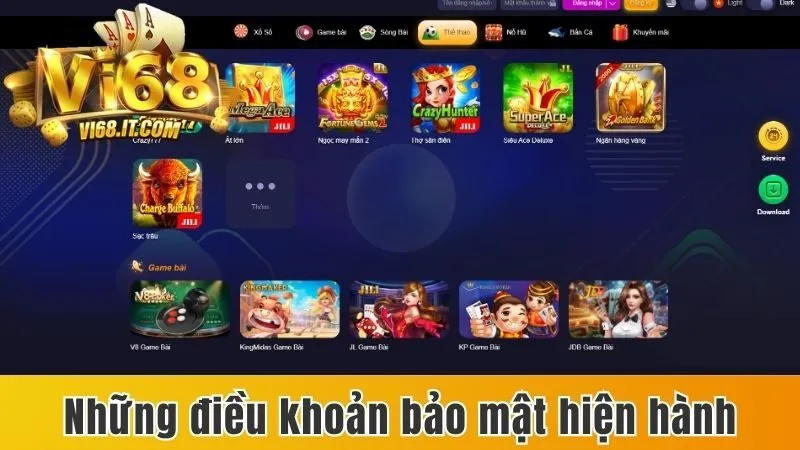 Tìm Hiểu Chính Sách Bảo Mật Được Đề Ra Tại Cổng Game Vi68 2 3 chính sách bảo mật cụ thể tại cổng game